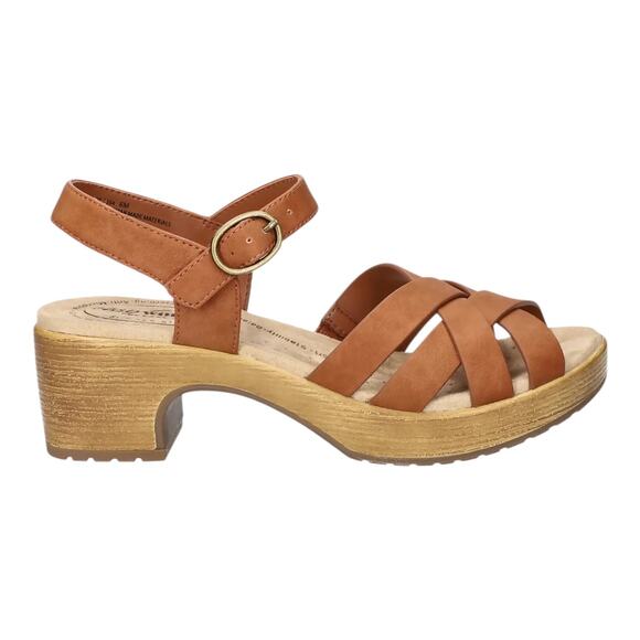 Easy Street Women's Easy Works Miyah Slip Resistant Sandals Tan Size 8 W - Picture 2 of 5
